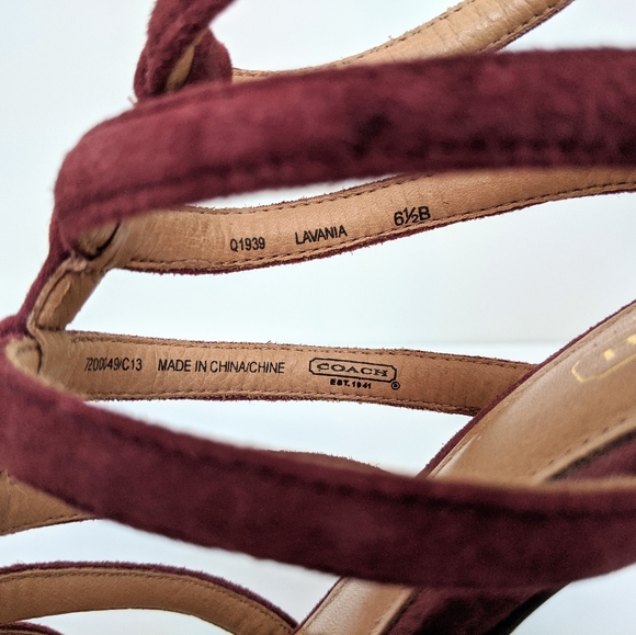 Coach Lavania Strappy Heel Sandals - Picture 5 of 6